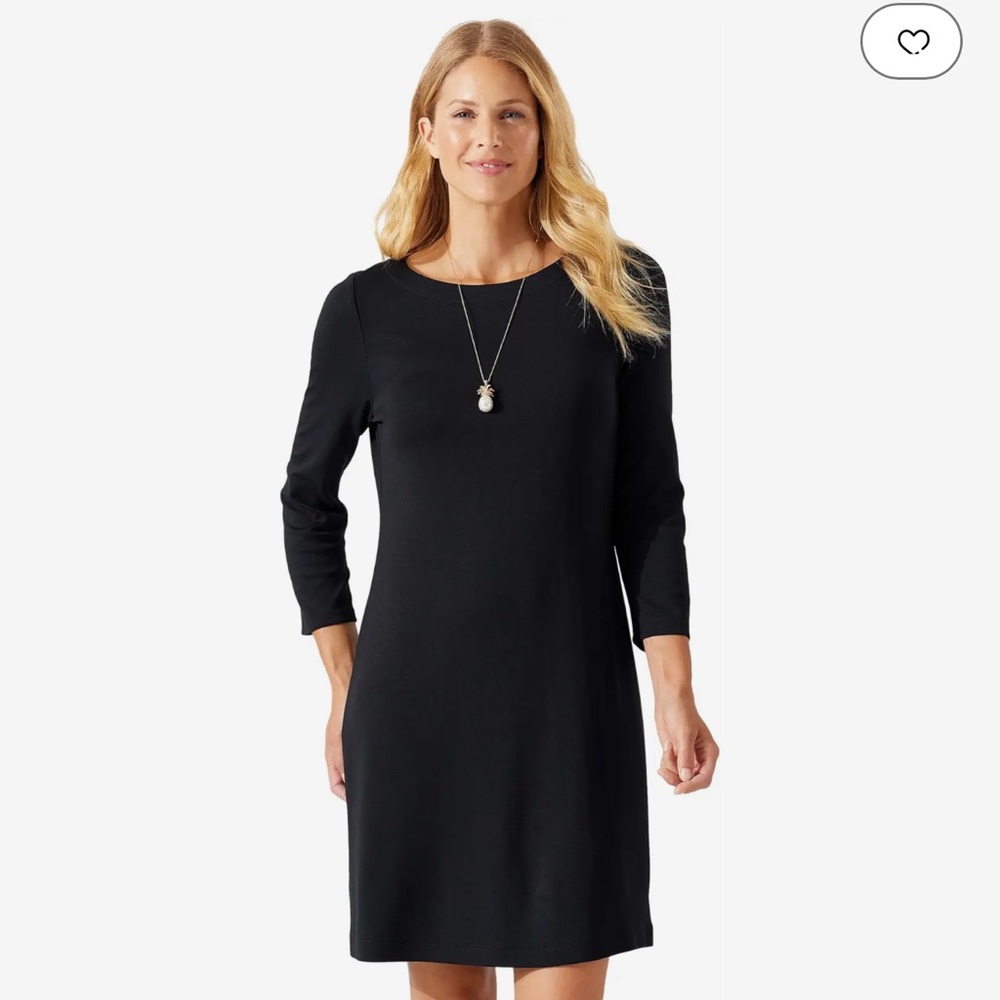 Tommy Bahama Black 3/4 Sleeve Dress
